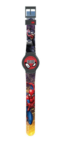 Intek Reloj Digital Pulsera Spiderman 5 Funciones 0