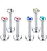 Bavasapiercing Labret Helix Rhinestone Color Chin Surgical Steel 0