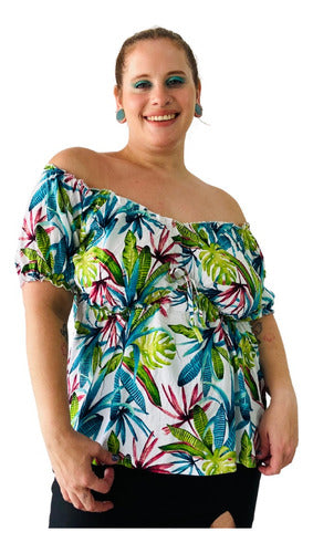 Floral Paisana Blouse Pili Plus Size Summer Specials 15