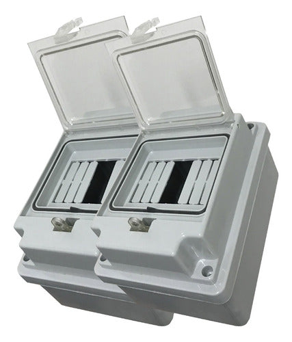 Caja Para Termicas 4 Bocas Ip54 Pilar Variplast Pack X2 0