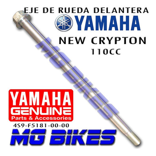 Eje Rueda Delantera New Crypton Original Solo En Mg Bikes 1