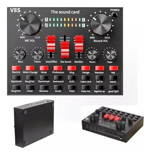 Interface Tarjeta Consola Sonido V8s Broadcast Podcast 0