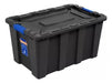 Caja Contenedor Plastico Apilable Negro 80lt Wadfow Wtb3380 0