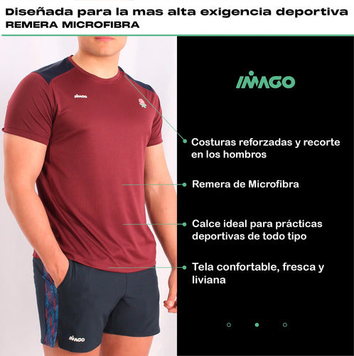 Imago Argentina Sports T-Shirt - Microfiber Gym Wear for Active Adults 3
