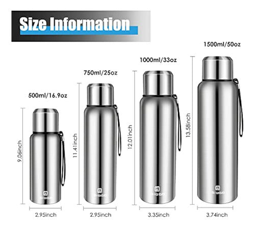 GIOGD Insulated Vacuum Bottle 33.8 Fl Oz/33oz 1