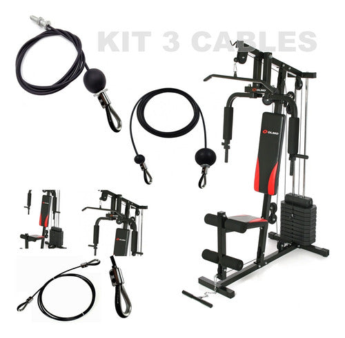 Cable De Acero Forrado Para Multigimnasio Olmo Pectorales 7