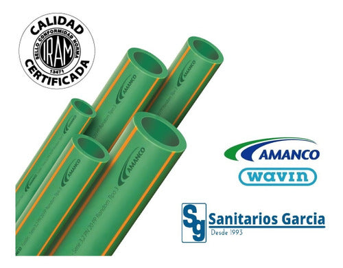 Amanco Caño Fusion Termofusion 32mm Pn20 Agua Fria Caliente 1