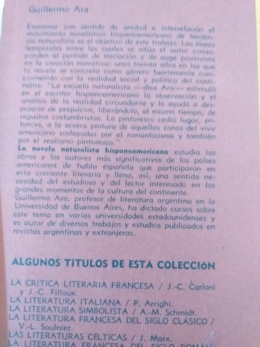 Cuento Uruguayo /la  Novela Naturalista Hispanoamericana 1