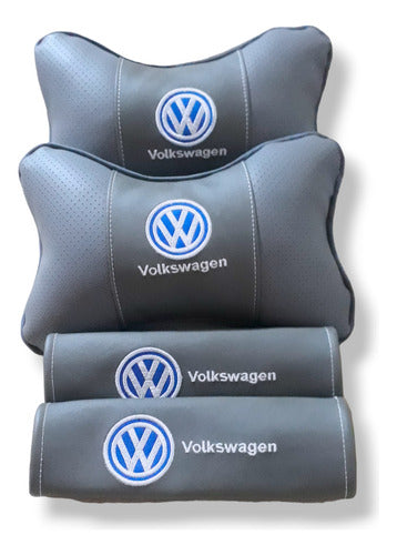 Kit: 2 Cervical Pillows and 2 Seat Belt Covers by Volk 2