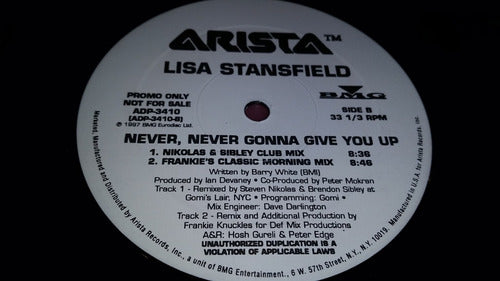 Lisa Stansfield Never Never Gonna Give You Up Promo Usa 1997 1