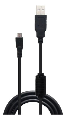 Cable De Carga Micro Usb Con Filtro 1,5m Negro Reforzado 1