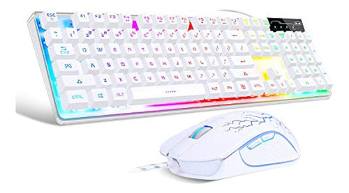 Magegee Gaming Keyboard and Mouse Combo, RGB Backlit Keyboard 0