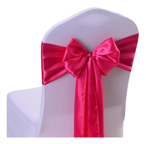 160 Satin Chair Bows Ribbon for Chair Covers 6