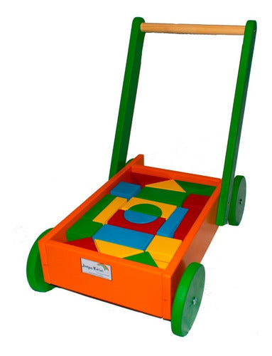 Kurimi Walker Cart + 40 Giant Wooden Blocks 1