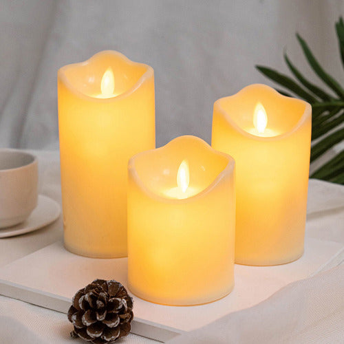 Candle Light Flameless Led Candlestick Electric Home 4