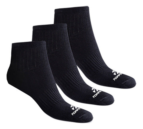 Topper Fashion Socks Pack of 3 Low Cut Black Kids Official Store 0