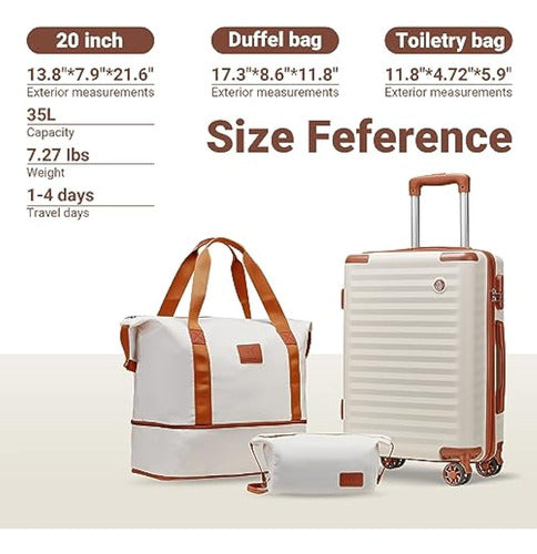 Joy Way 20-Inch Rolling Carry-On Suitcase 6