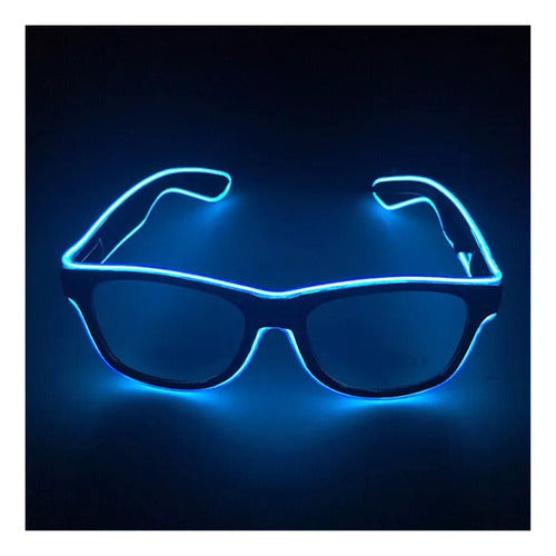 GN Lentes Led Neon Fiestas Electronica Rave Bodas Cotillón X2 1