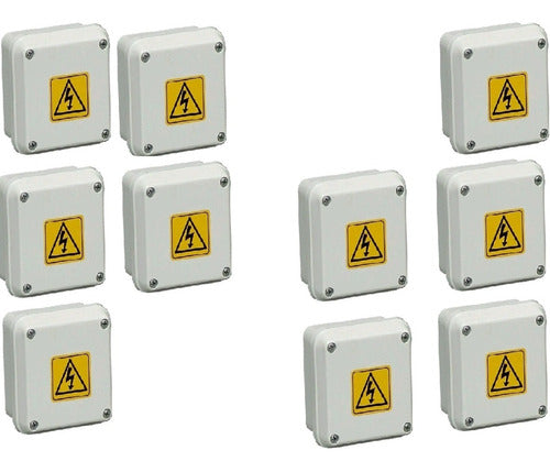 Roker Waterproof Junction Box PVC 104x104x77 PR998/81 Pack of 10 0