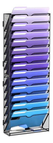 DALTACK Wall File Organizer with 15 Levels 0