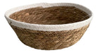 Decorative White Border Jute Bread Basket 0