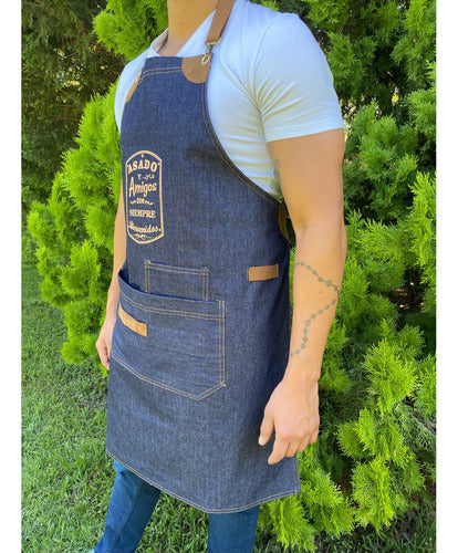Jean Kitchen Apron Unisex for Grilling and Cooking 3