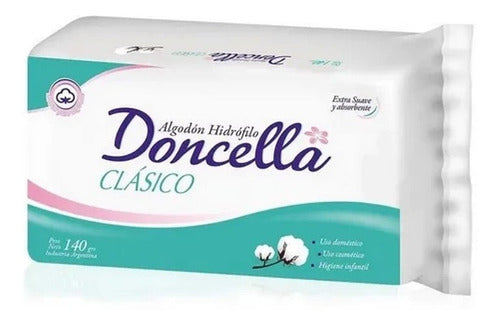 Algodon Hidrófilo Extra Suave 140g Doncella (bulto X10) 1