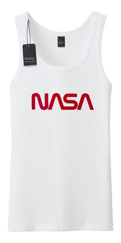 Naria Store Musculosa Hombre Nasa Dibujo Art Logo - Mana8 0