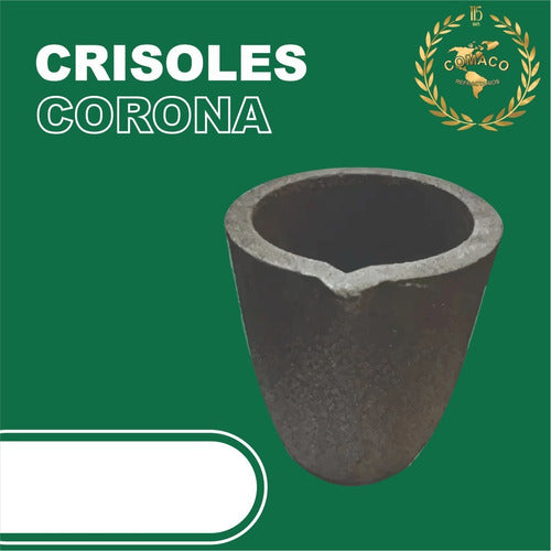 Crisol Corona Grafito 80 P Aluminio, Cobre Fundición 1