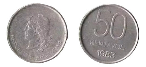 Argentina Moneda 50 Centavos 1983 2