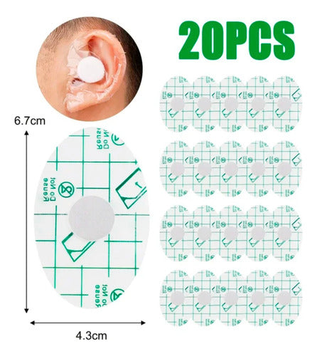 Sefudun Waterproof Ear Protectors - 60 Adhesive Waterproof Child Swim Covers 1