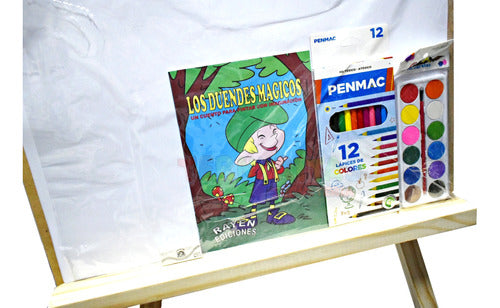 Set Cuentos Atril Artistico Pintura Dibujo Infantil Mc Full 1