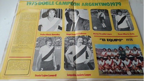 Reviposter River Bicampeón 1979 Super Gigante 82 X 118 2