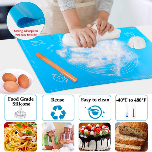 Baluni Silicone Non-Stick Baking Mat with Measurements 1