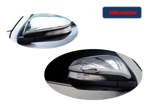 DH Chromed Mirror Covers and Handles for Hilux 2016 - 2024 1