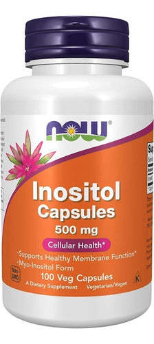 NOW Foods Inositol 500mg 100 Capsules 0