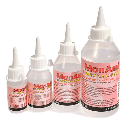 Monami Silicona Fria 60ml Pack X6 - Goldin Papelería 0