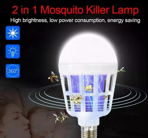 Generic LED Light Bulb Mosquito Killer 220V 2 in 1 E27 6