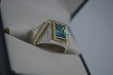 Joyeria Alianzas 925 Silver Ring with Zirconia and 18k Gold Accents 2