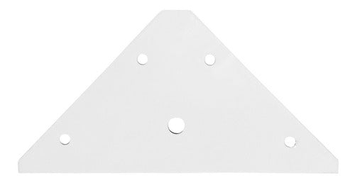 White Flat K Bracket for Hanging Cupboard Home Cima F 0