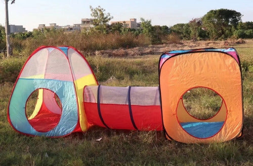 Kids Play Tent + Tunnel + Ball Pit 3-In-1 6