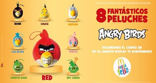 Angry Birds Peluches Mcdonalds 2015 Impecables! Precio C/u. 1