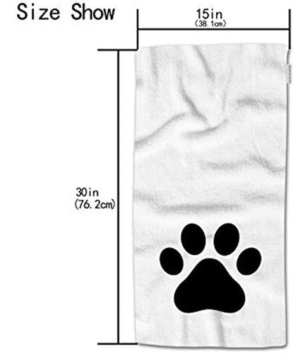 HGOD Designs Hand Towels with Dog Paw Design 2