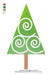 Embroidery Machine Christmas Tree Ripple Pattern Matrix 3225 2