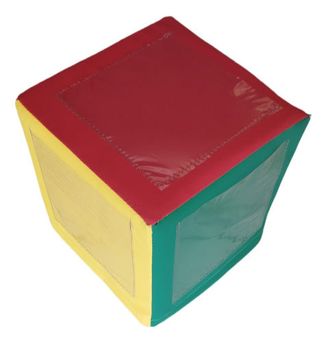 Cubo De Gomaespuma 40x40x40 Con Cierre + 6 Bolsillos 1