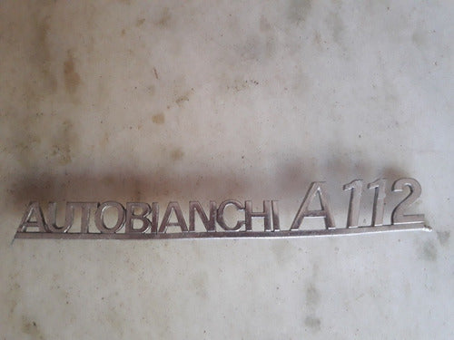 Autoblanchi A-112,anagrama,insignia By Abarth Metal,21cm 5