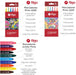 12 Set 6 Filgo Pinto School Markers Assorted Colors 4