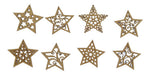 Carpincho Stars Cutouts of 10cm with Hole x 8 0