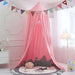 Dix-rainbow Princess Bed Canopy for Kids Crib, Round Hanging Cotton Dome 0