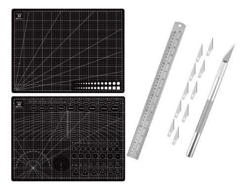 RD Cutting Board A2 60x45 cm + Rule + Scalpel Combo Set 0